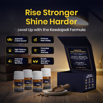 BeingMount Keedajadi Gold+ Capsules for Men | Ayurvedic Vitality & Performance Support (4 cap.)