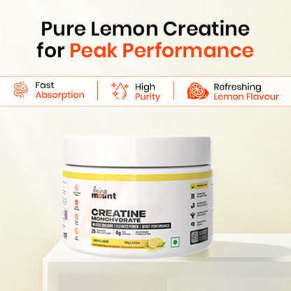 BeingMount Micronized Creatine Monohydrate – 100 g | 25 Servings for Strength & Power