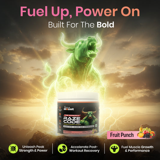 BeingMount Raze Code Pre-Workout – Clean Energy, Focus & Endurance Formula
