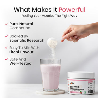 BeingMount Micronized Creatine Monohydrate – 100 g | 25 Servings for Strength & Power