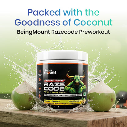 BeingMount Raze Code Pre-Workout – Clean Energy, Focus & Endurance Formula