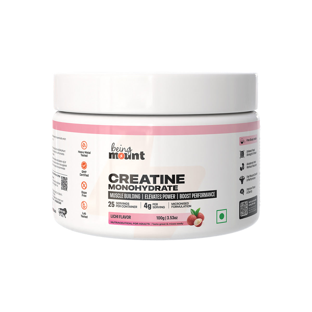 BeingMount Creatine Litchi Flavour