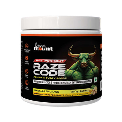 BeingMount Preworkout Masala Lemonade