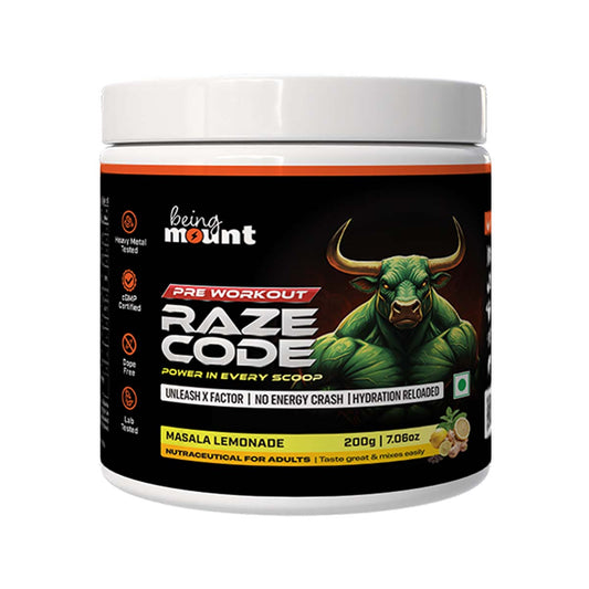 BeingMount Preworkout Masala Lemonade