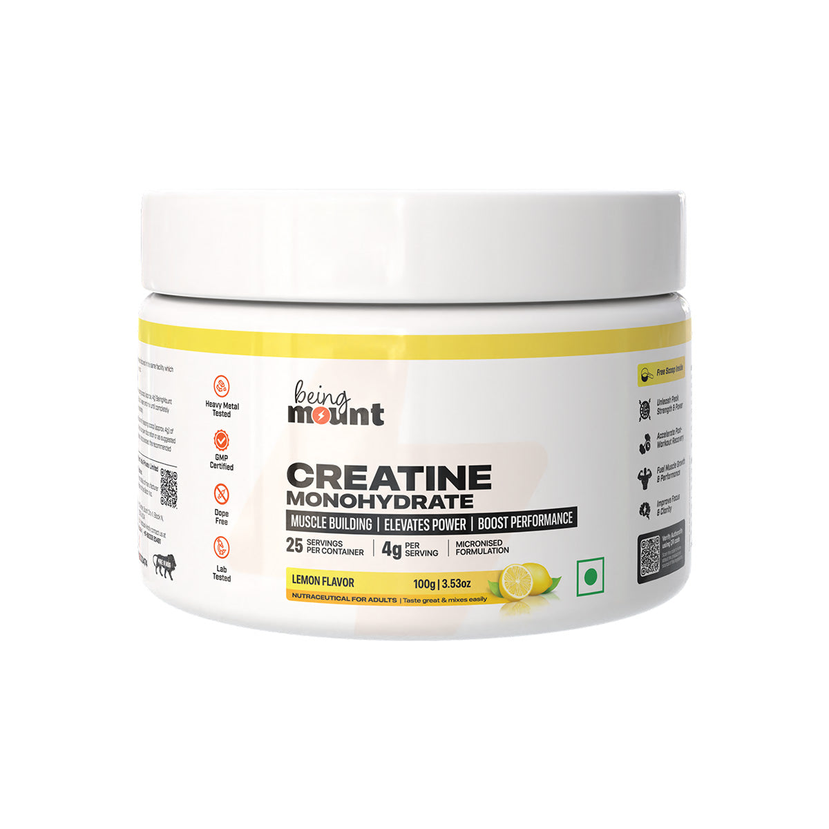 BeingMount Creatine Lemon Flavour