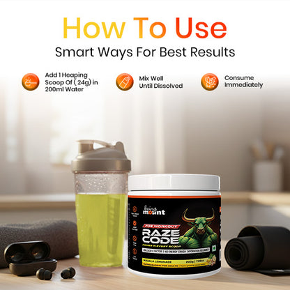BeingMount Raze Code Pre-Workout – Clean Energy, Focus & Endurance Formula