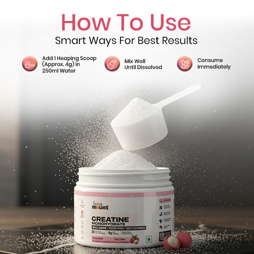 BeingMount Micronized Creatine Monohydrate – 100 g | 25 Servings for Strength & Power