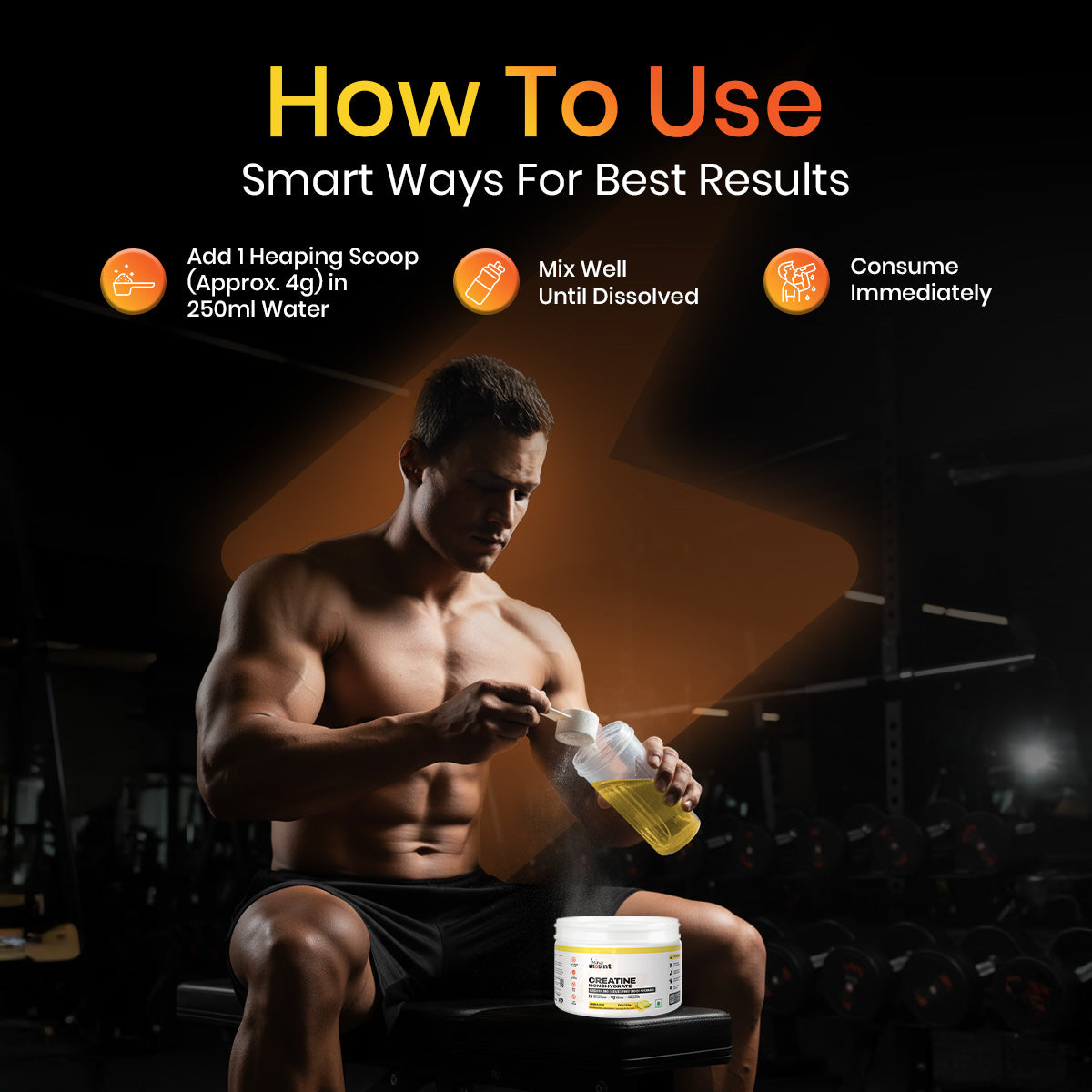 BeingMount Creatine Lemon Flavour