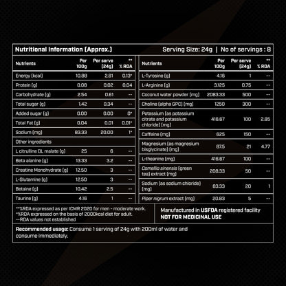 BeingMount Preworkout Fruit Punch
