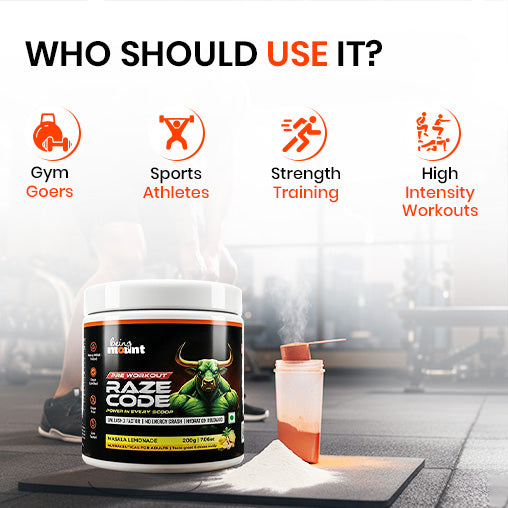 BeingMount Raze Code Pre-Workout – Clean Energy, Focus & Endurance Formula