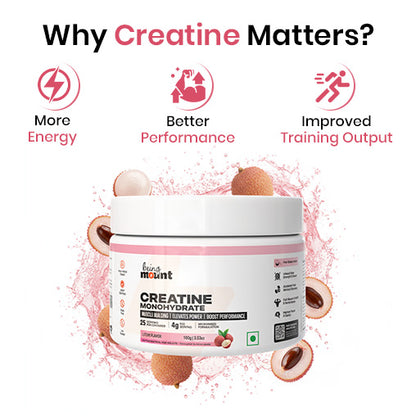 BeingMount Micronized Creatine Monohydrate – 100 g | 25 Servings for Strength & Power